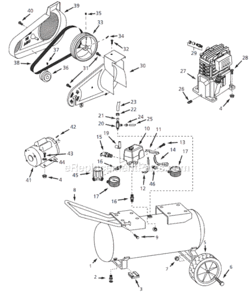 Page A Diagram and Parts List for VT627103 2003 Campbell Hausfeld Compressor